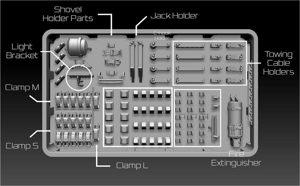 BSK Model 1/35 Scale German King Tiger Heavy Tank Detail Set (Plastic Model Parts) BSKD35002