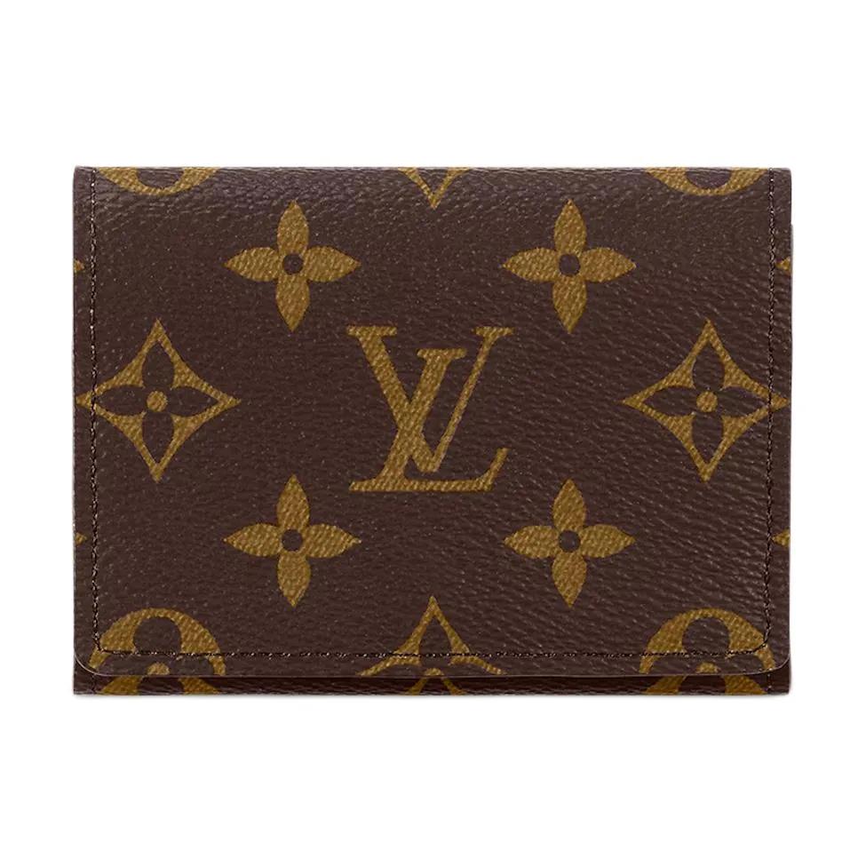 LOUIS VUITTON Enveloppe Carte De Visite Monogram (Unisex) Card Holders M63801