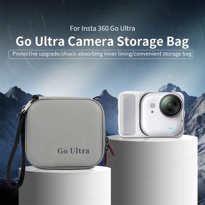 Mini Storage Bag For Insta360 GO Ultra Carrying Case Handbag PU Portable Travel Box For Insta360 GO Ultra Camera Accessories