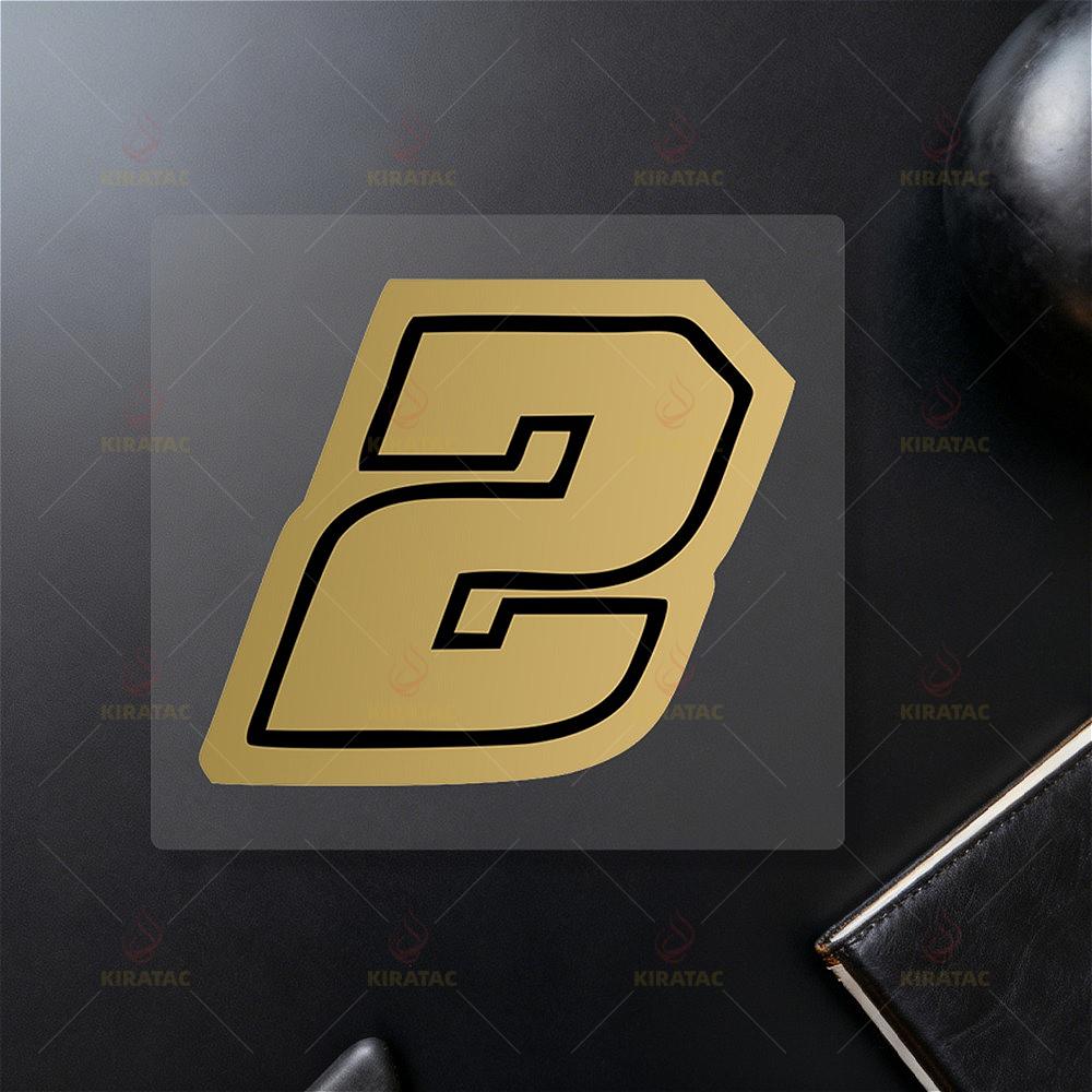 1pc Gold Motocycle Number Stickers Waterproof for Motobike Fuel Tank Fairing Helmet Car Windows Door Scooter Body Vinyl Decals