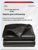 Black PVC Waterproof Anti-Aging Sunshade Tarpaulin - Outdoor Heat Insulation, Rainproof, Sunscreen Oilcloth.
