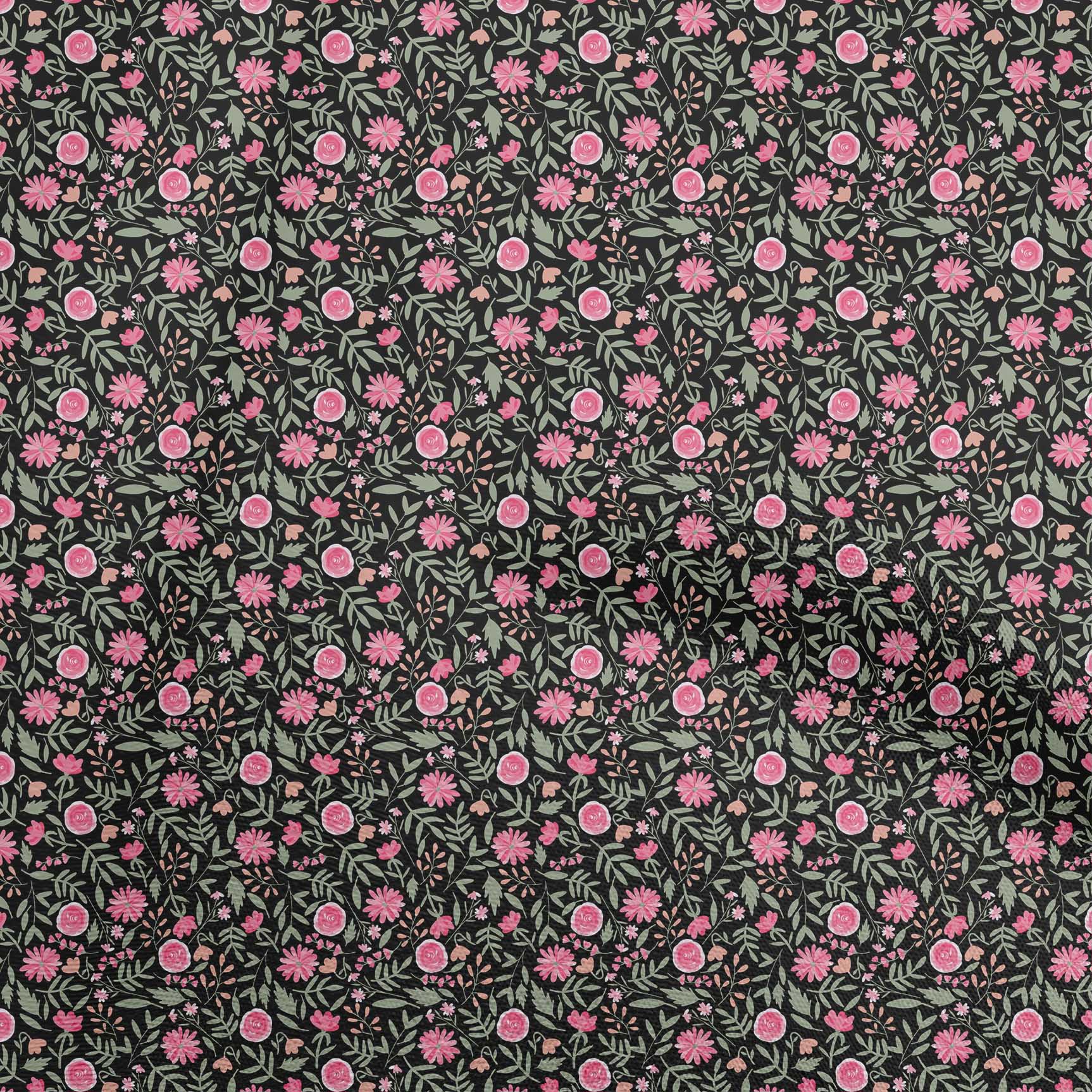 

oneOone Cotton Flex Dark Peach Fabric Floral Sewing Material Print Fabric By The Yard 40 Inch 42 Inch Wide - Viscose Chiffon рожевий