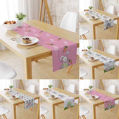 Ostern Tisch Flagge Leinen Gedruckt Wohnzimmer Tisch Ende Tisch Festliche Dekorative Tuch Tischdecke