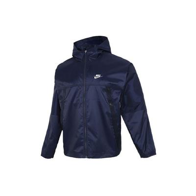 Running Windbreaker Jacket With Hood Men Outerwear Blue DC6978-451