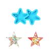 Moon Pentagram Round Earring Silicone Mold Suitable for Epoxy Resin Diy Craft Backpacks Pendant Ornament Jewelry Making
