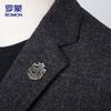 ROMON Men's Slim Fit Business Suit Jacket