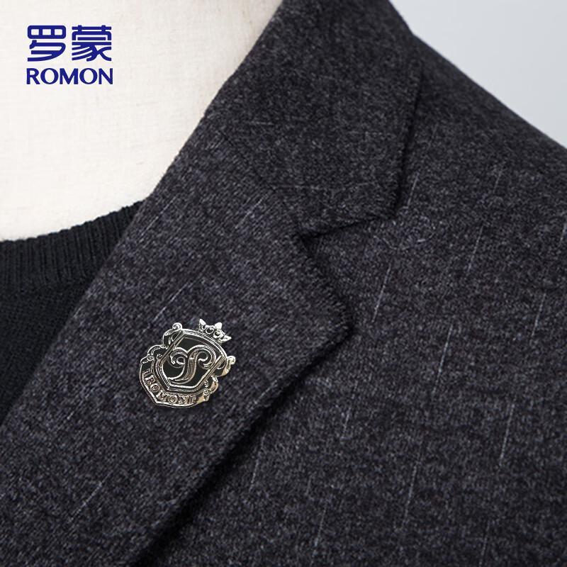 ROMON Men's Slim Fit Business Suit Jacket