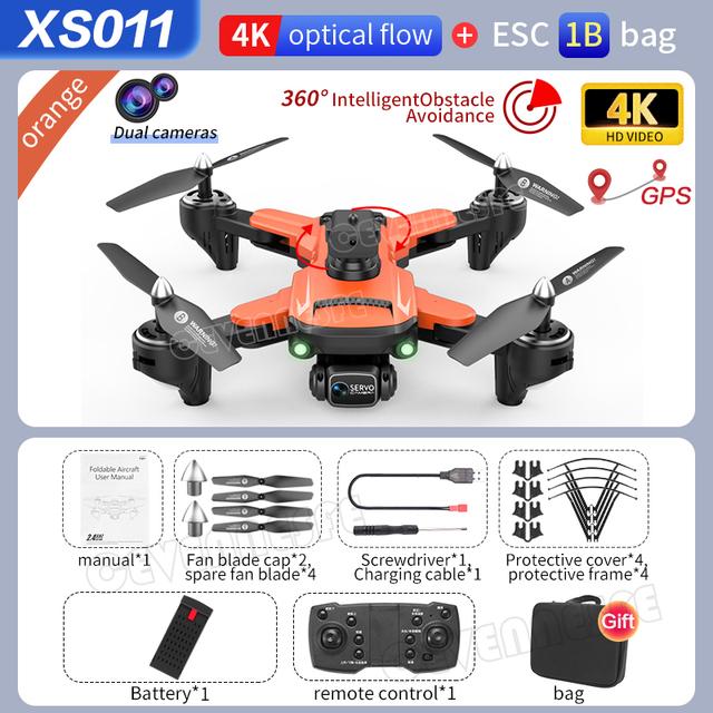 XS011 GPS Drone 4k Profesional HD Camera with Obstacle Avoidance Brushless Foldable Quadcopter Remote Helicopter Toys