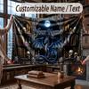 Dragon Theme Throw Blanket Custom Name Text Personalized Blanket Soft Cozy Blanket for Home Sofa Bed