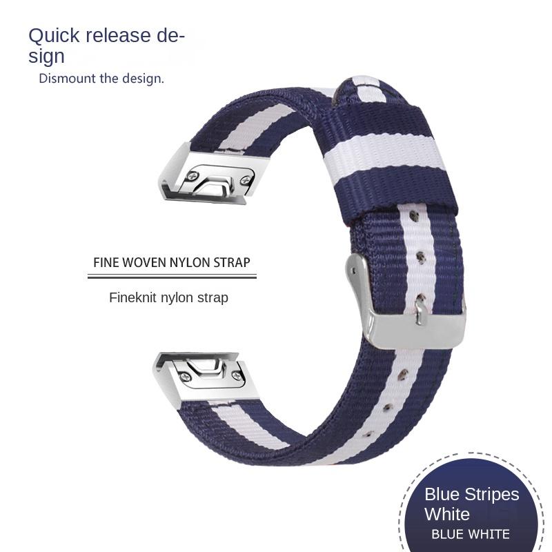 26 22 20MM Nylon Quick Release Watchband For Garmin Fenix 7X 7 6 6X Pro 5 5X/5XPlus 3 HR  Watch Canvas Strap Wrist Band Bracelet