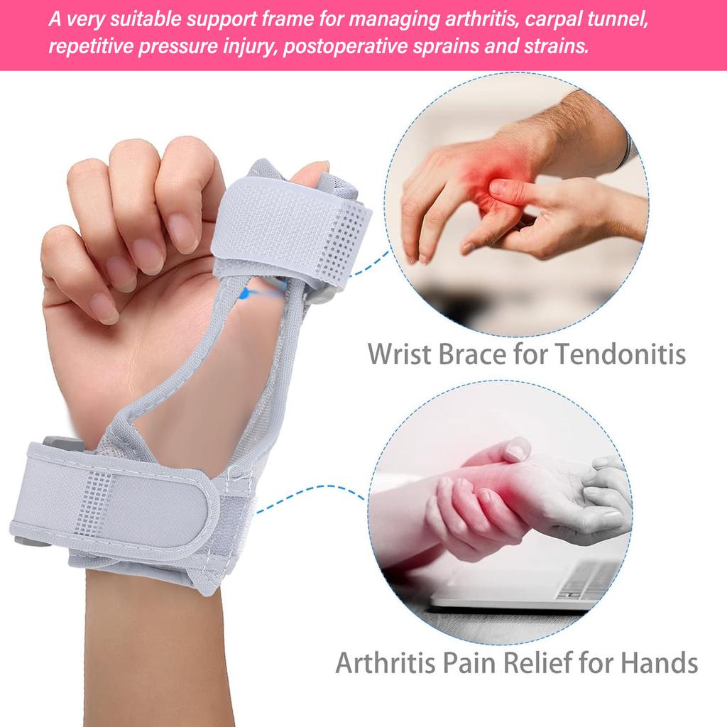 Thumb Brace Adjustable Breathable Splint Removable Lightweight Thumb Wrist Support for Phones Exercise Sprains