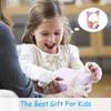 Blitzlampe, niedliche Katzenohren-Kopfhörer, Bluetooth 5.0, Stereo mit Mikrofon, unterstützt TF-Karte, kabellos, für Kinder und Mädchen, Geburtstagsgeschenk