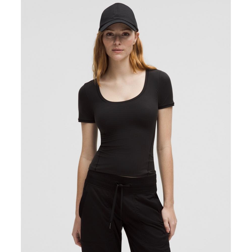 Lullulemon Wondermost Ultra Soft Nulu Scoop Neck T-Shirt Blk