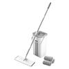 Flat Squeeze Mop Bucket Set with Long Handle 360-Degree Rotation Dry Wet Use Tile Floor Cleaning Mop with Wringer Kit