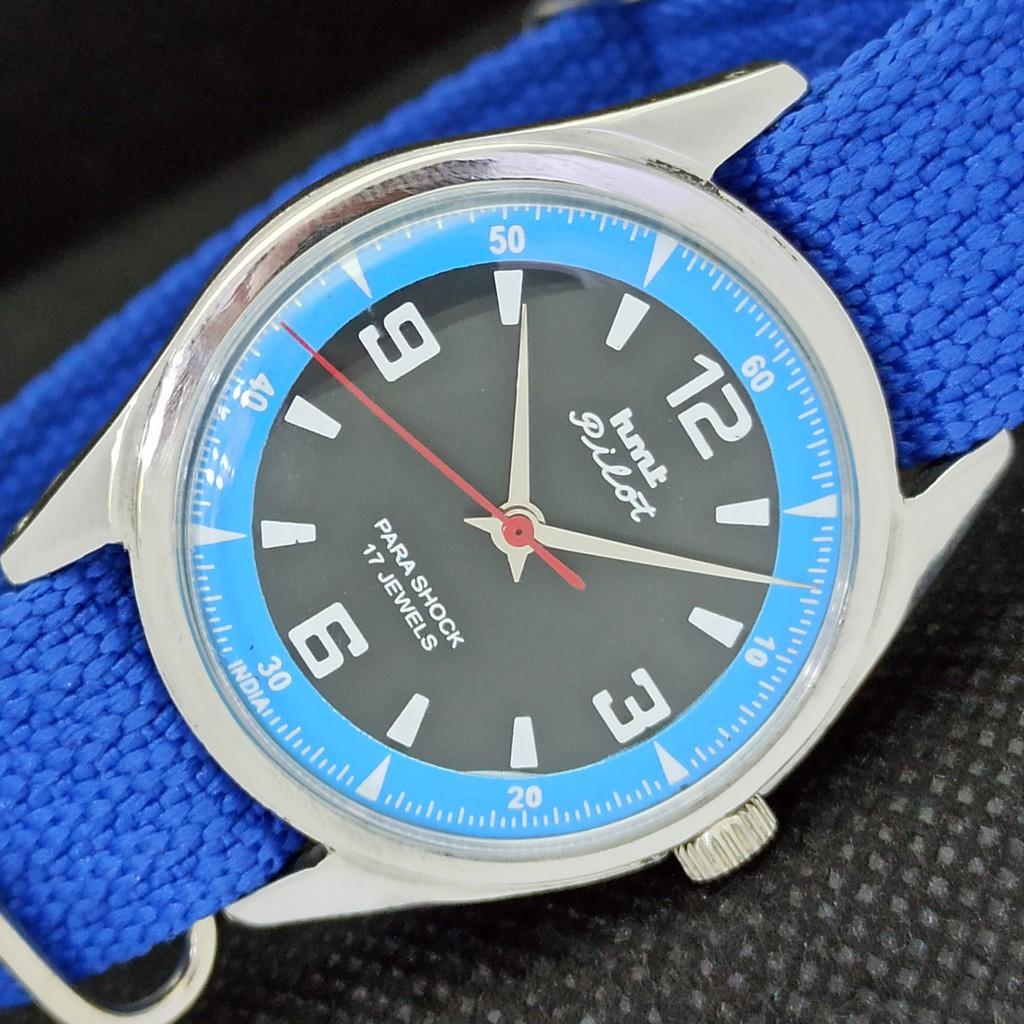 

USED HMT PILOT INDIAN MENS MECHANICAL WATCH a292718-1 Sku551d-a292718