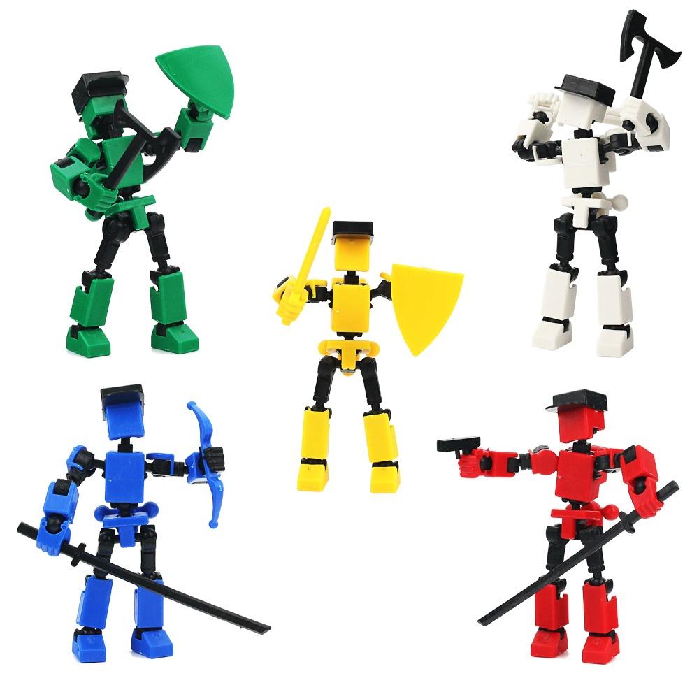 Mehrgelenkige bewegliche Puppe 3D-Druck, DIY-Montage, Zusammenstecken, Dekompressionsspielzeug-Puzzle für Kinder