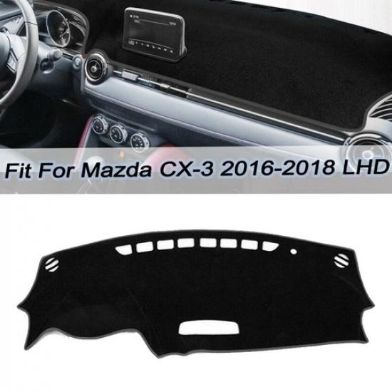DashMat Dashboard Mat Cover Pad Carpet Sun Protector For Mazda CX-3 2016-2018