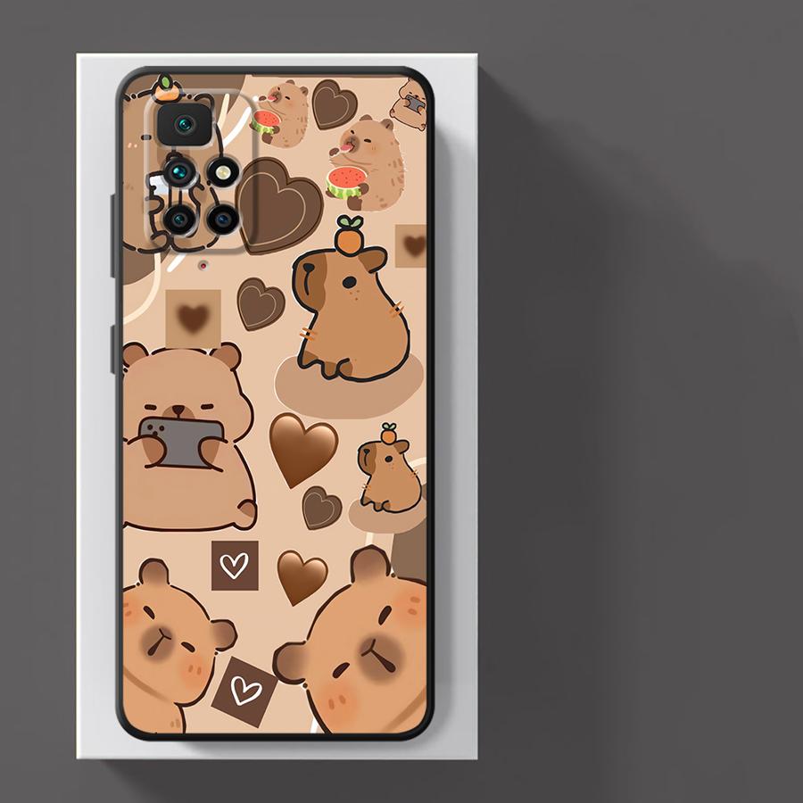 Hülle für Xiaomi Redmi 9 A4 A3 A5 12C K40 K80 Pro 13C 14C 10 A1 A2 Plus Funda Handyhülle Niedliches Capybara