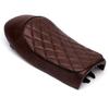Karun Vintage Retro Cafe Racer Seat for CB, CL, SR, XJ, GS, and KZ (Diamond Hump, Brown)