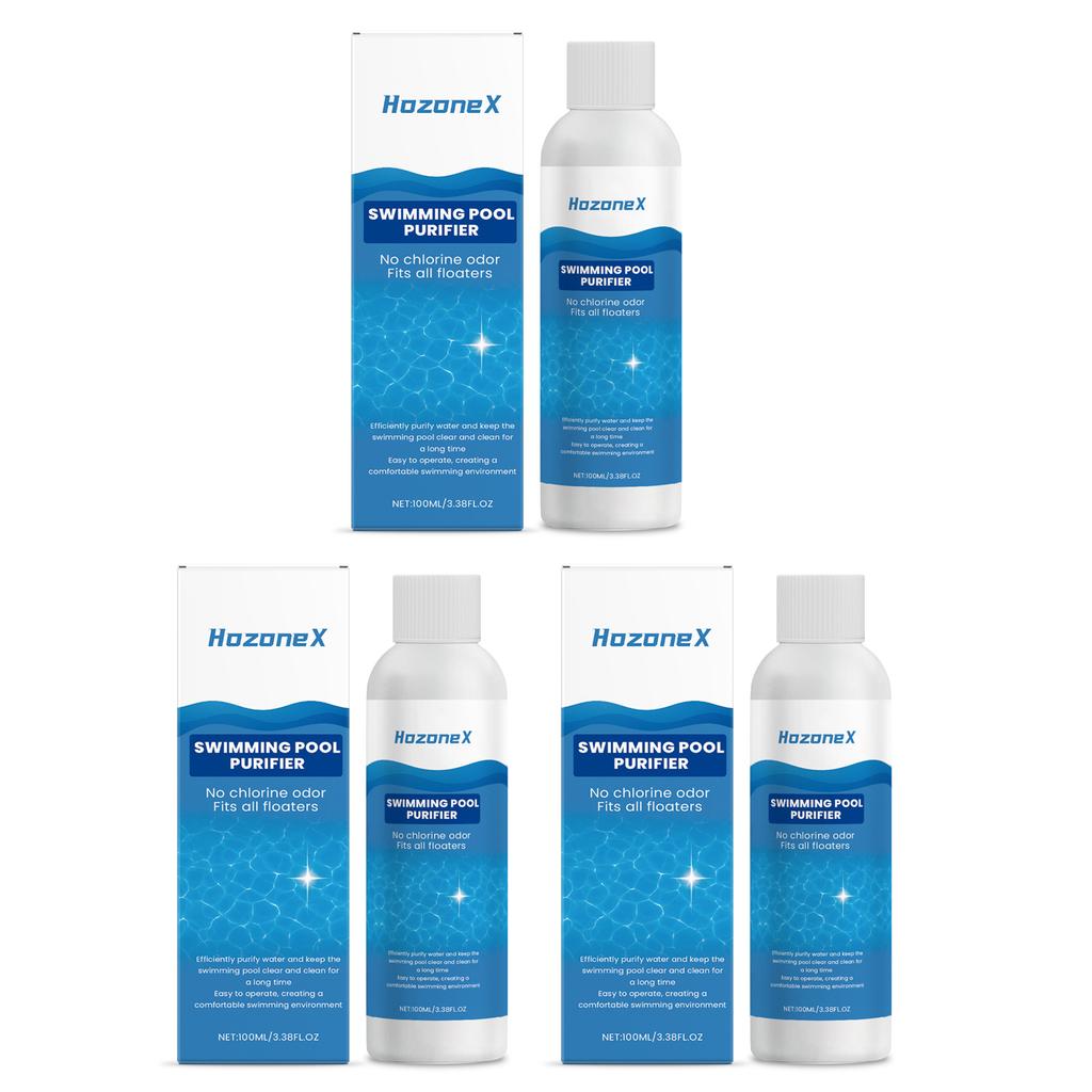 Pool Purifying Liquid, Clears Water Quality, Eliminates Odors,Removes Dirt,Long-Lasting Fast-Acting & Powerful Cleaning Solution