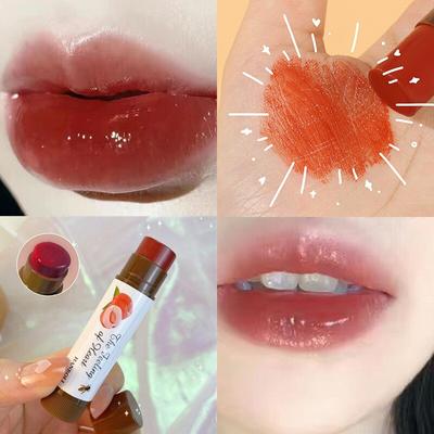 1ks rtěnka pro změnu barvy přirozenou teplotou Ovocný balzám na rty Hydratační výživný lesk na rty Make-up Kosmetika