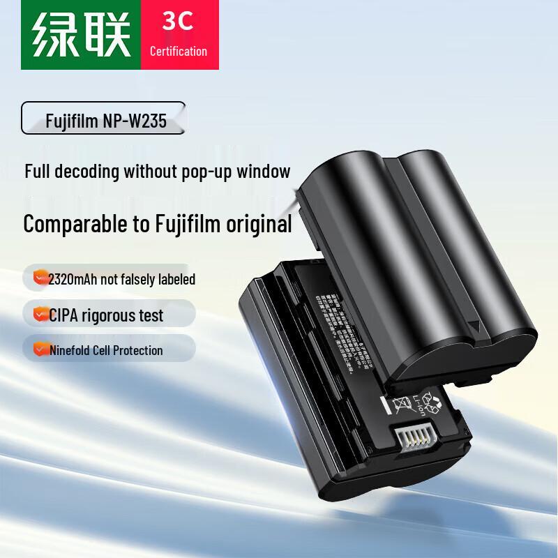 Ugreen BC129 Dual NP-W235 Camera Battery Charger Kit