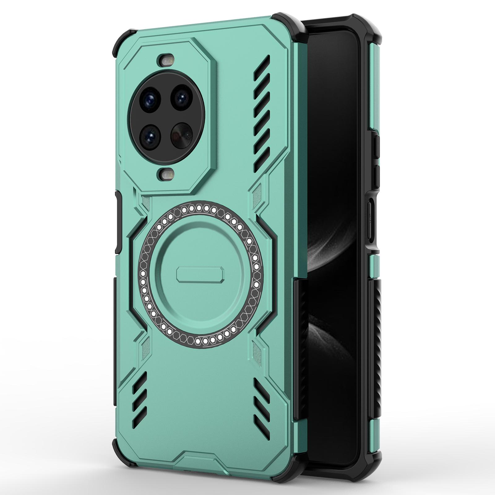 

For Huawei nova 14 Pro 5G Magnetic Case Butterfly Armor Hollow Heat Dissipation PC + TPU Phone Cover C