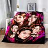 3D KPOP ITZY Star Soft Plush Blanket,Flannel Throw Blanket for Living Room Bedroom Bed Sofa Cover Gift