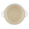 LE CREUSET Cast Iron Enamel Cocotte Ronde 24 Cotton and Oven Compatible Japanese Cm, Linen, Gas, Induction, [Official Product]