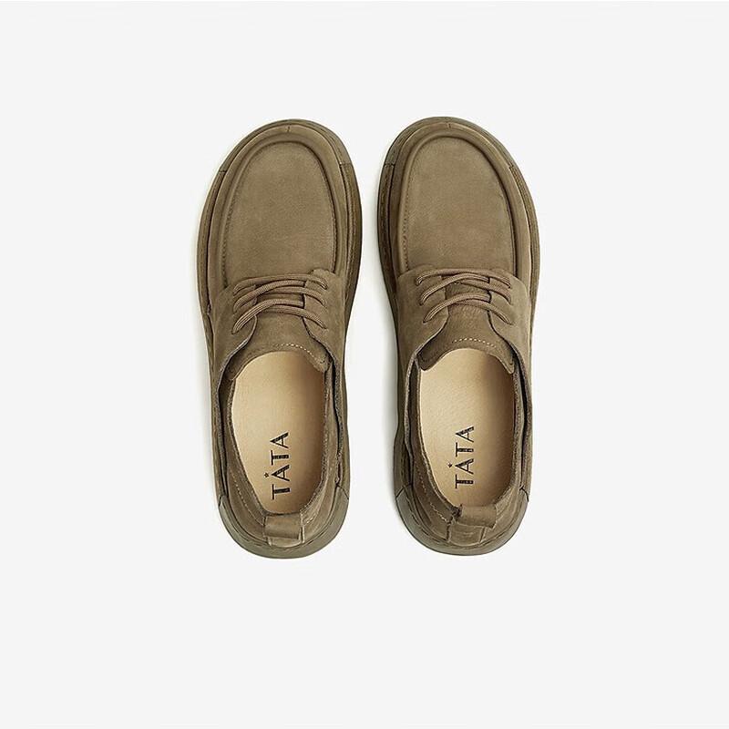 TATA Men s Retro Casual Business Leather Shoes 38