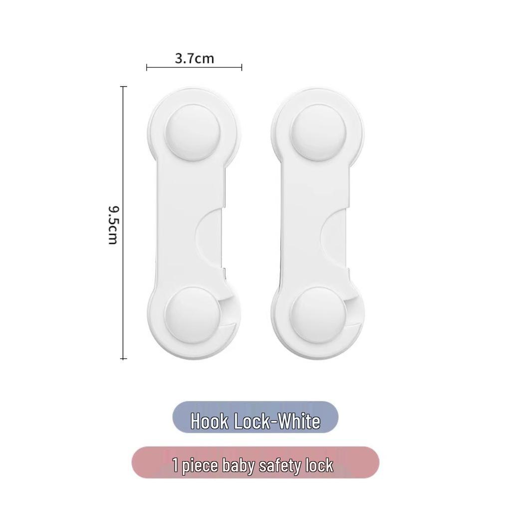 

Замок для шкафов и ящиков для безопасности младенцев и детей - Раздвижная защелка против защемления для защиты дверей и холодильников от детей