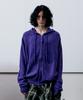 Thevinylhouse Round Pocket Knit Zip-Up Purple