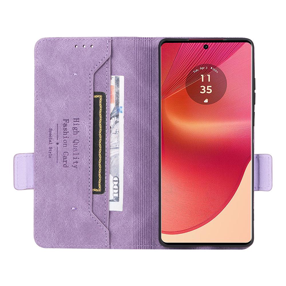 Motorola EDGE50 Fusion Leather Flip Case - Unisex European & American Design