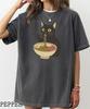 Comfort Colors Cat Rahmen T-Shirt,Anime Cat Shirt,Cat Eating Rahmen Shirt,Cat Japanese Shirt,Vintage Kitten Tee,Cute Cat Shirt