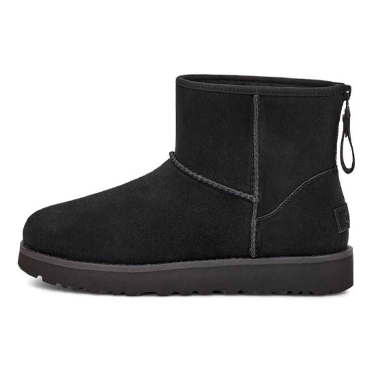 UGG Women s Classic Mini Logo Zip Boot Black 1122671-BLK 36