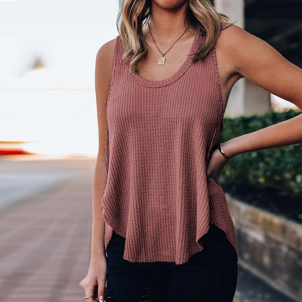 Round Neck Casual Tank Top 