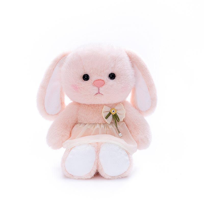 Girl Heart Flower Skirt Rabbit Plush Toy Girl Birthday Gift Bow Cat Office Pillow Soothing Doll