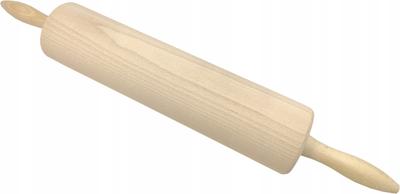 Wooden Rolling Pin On Bearings for Dough, Movable