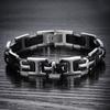 Classic Men's Cross Bracelets 316L Stainless Steel Silicone Bracelet for Man Male Jewelry Friendship Men's Bangles on Hand