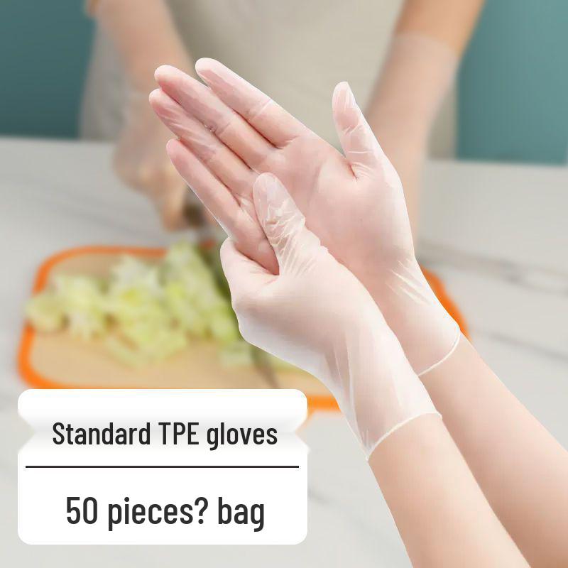 Сверхдлинные нитриловые перчатки для готовки и мытья посуды пищевого качества - Прочные, одноразовые, Бесплатная доставка на дом 50 pcs - Bagged, Not Enough