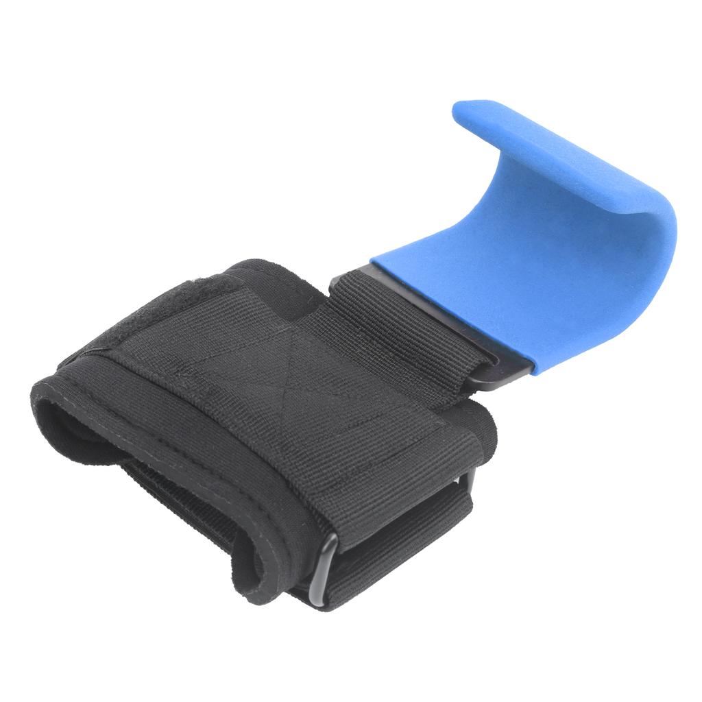 Sport Weight Lifting Pull Up Hook Gym Power Training Powerlifting Wristbands Belt WrapBlue Hook