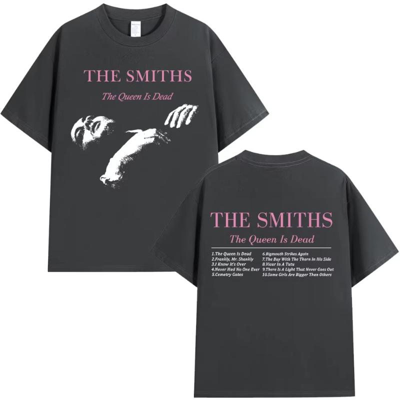 The Smiths The Queen Is Dead Maglietta Anni '80 Indie Morrissey Maglietta Oversize Vintage Punk Rock Band Magliette Streetwear Unisex