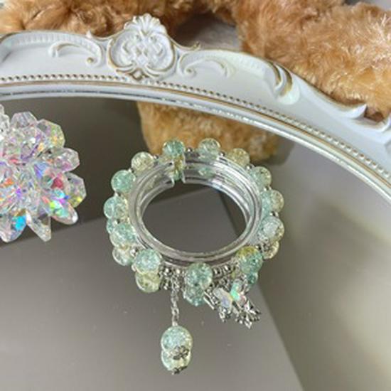 Floral Butterfly Glass Bead Bracelet – Perfect Gift for Girls, Best Friends, and Students