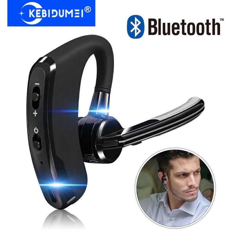 Bluetooth Business Stereo Headphone Wireless Hands-free Mic Headset with Voice Control Noise Reduction Earphone Ear Hook Earbud