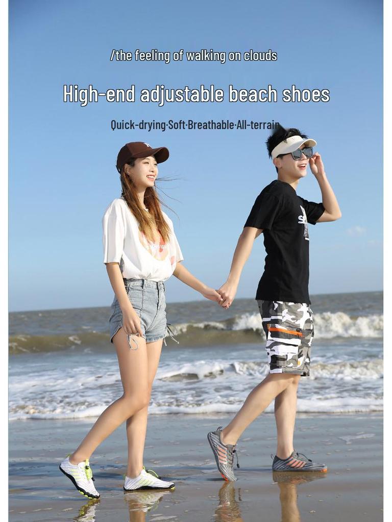 Unisex Five-Finger Outdoor Beach & River Shoes - Non-Slip, Swimming, Diving, Hiking, & Fitness Footwear