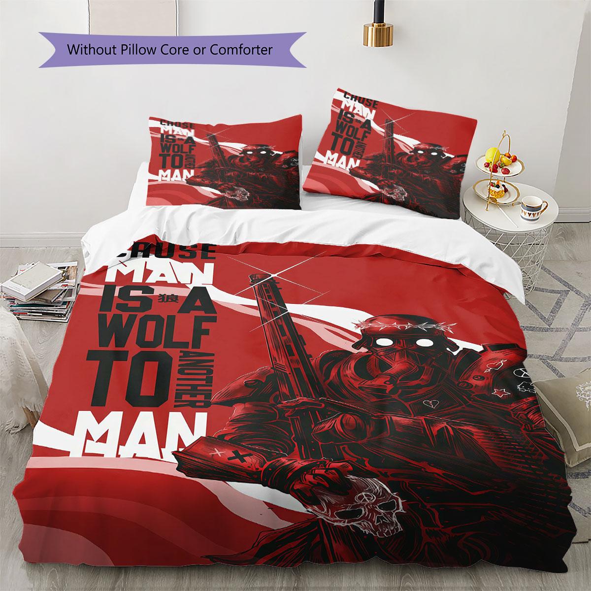 

DarkestDungeon Pattern Bedding Quilt Set Quilt Cover Pillowcase Home Decoration Birthday Gift (1 * duvet cover + 2 * pillowcase, without core) 135x200cm