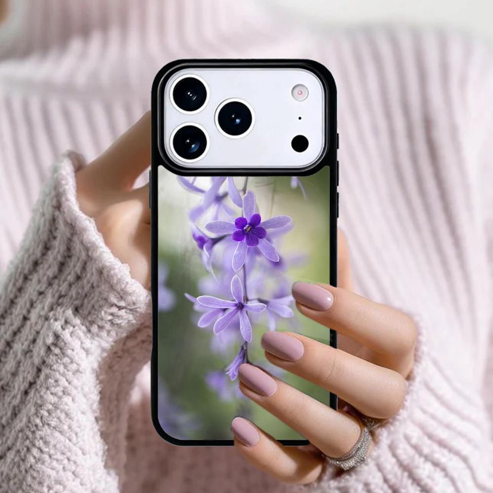 Orchid Flowers Soft Phone Case For Apple iPhone 17 Air 16E 15 14 Plus 13 12 11 Pro Max Mini Funda Cover