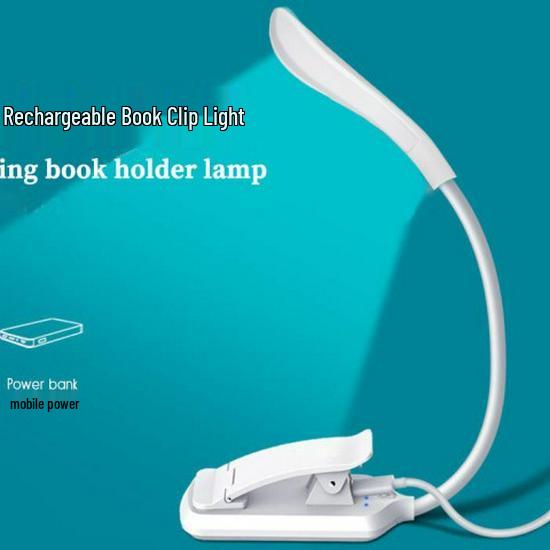 SeeKajia USB Rechargeable LED Clip-On Eye Protection Reading Light