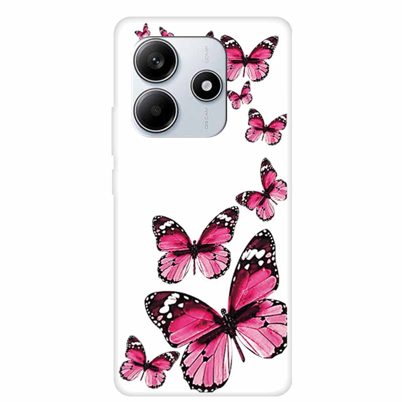 For Redmi Note 14 5G 2025 Phone Case Clear Transparent Edge TPU Silicone Soft Back Cover Case For Redmi Note 14 Case Coque Funda