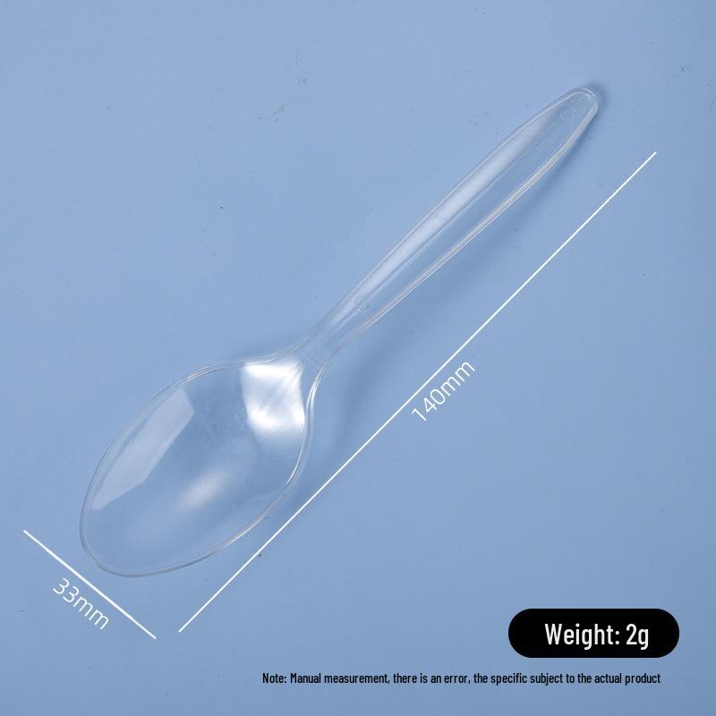 Yellow Disposable Plastic Spoon for Ice Cream, Dessert, Takeaway, and Rice (DS1)